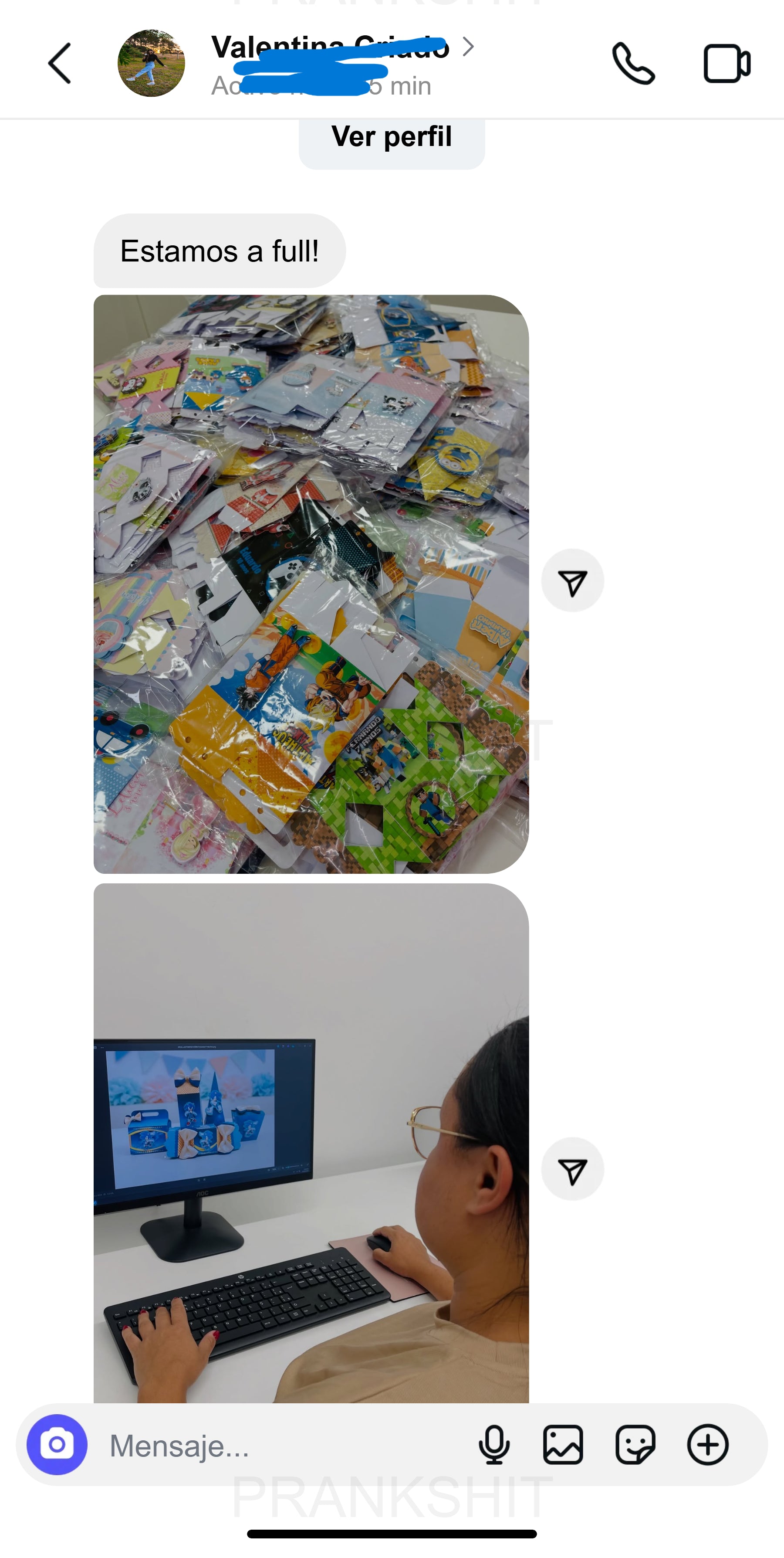 Mensaje de una alumna de Puro Papel